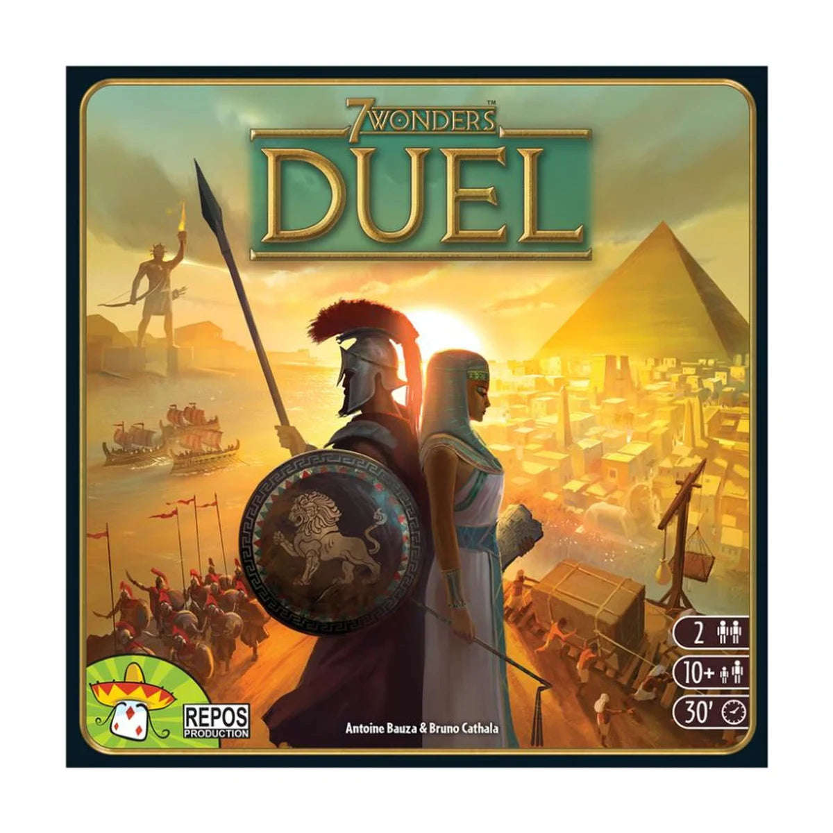7 Wonders Duel Two-Player Strategy Board Game