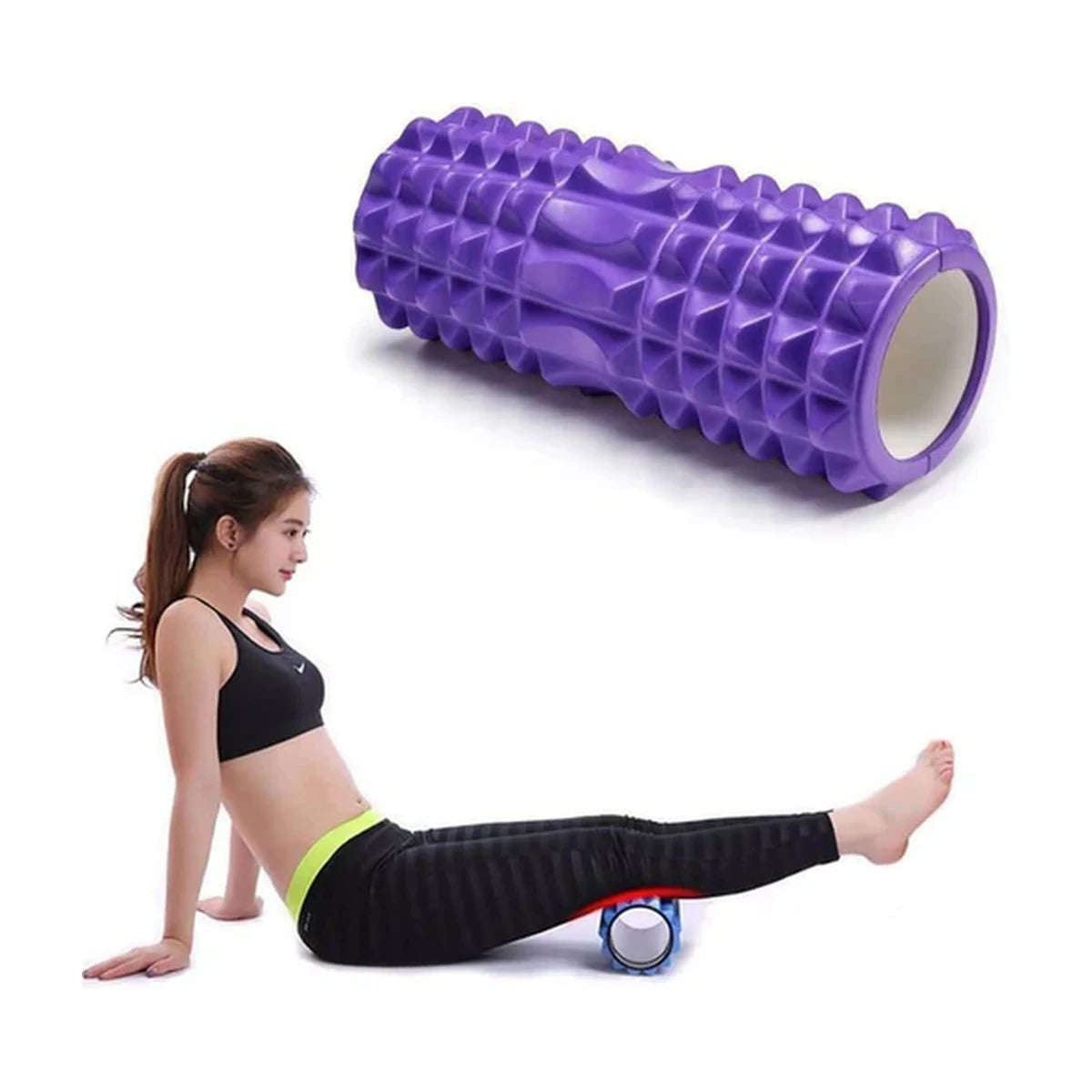 Afrishon Textured Massage Foam Roller (30×8cm)