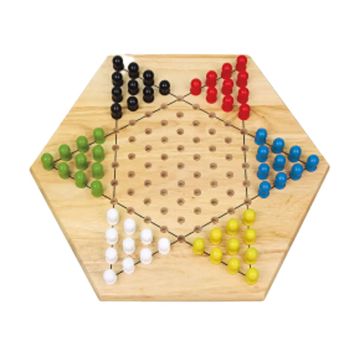 Chinese Checkers Wooden Game