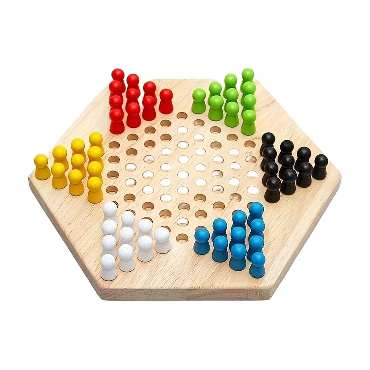 Chinese Checkers Wooden Game