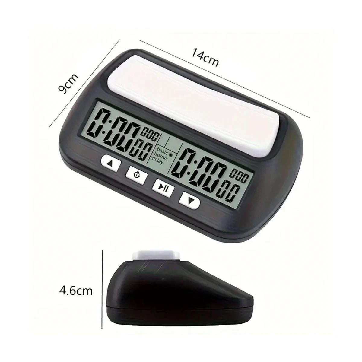 Digital Chess Clock Timer  Bonus and Delay Dual Timer