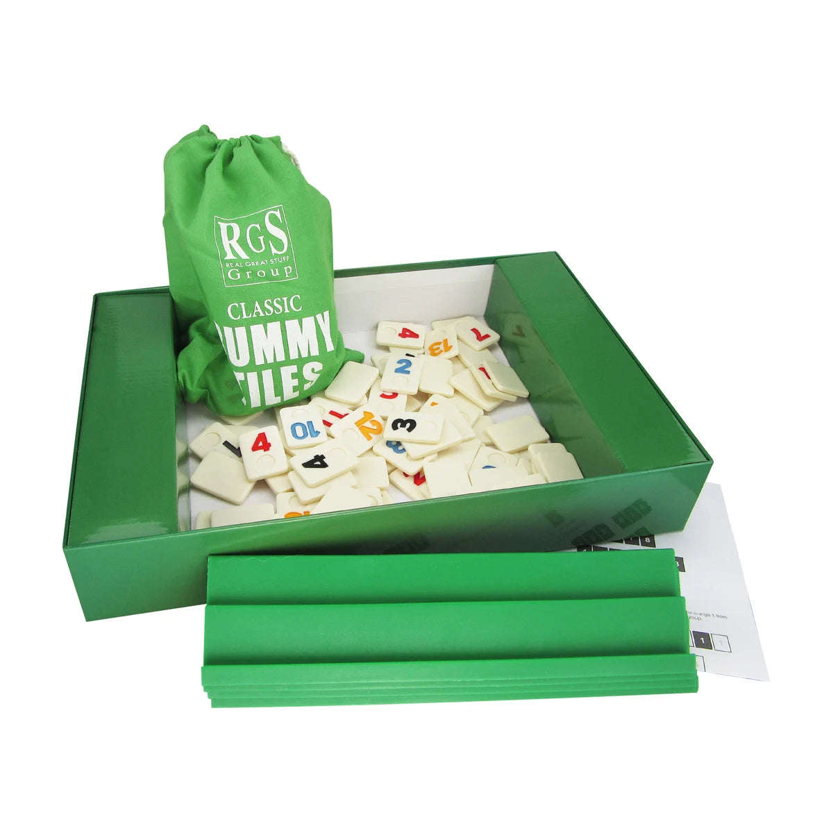 Classic Rummy Tiles Number Game Set: 106 Tiles