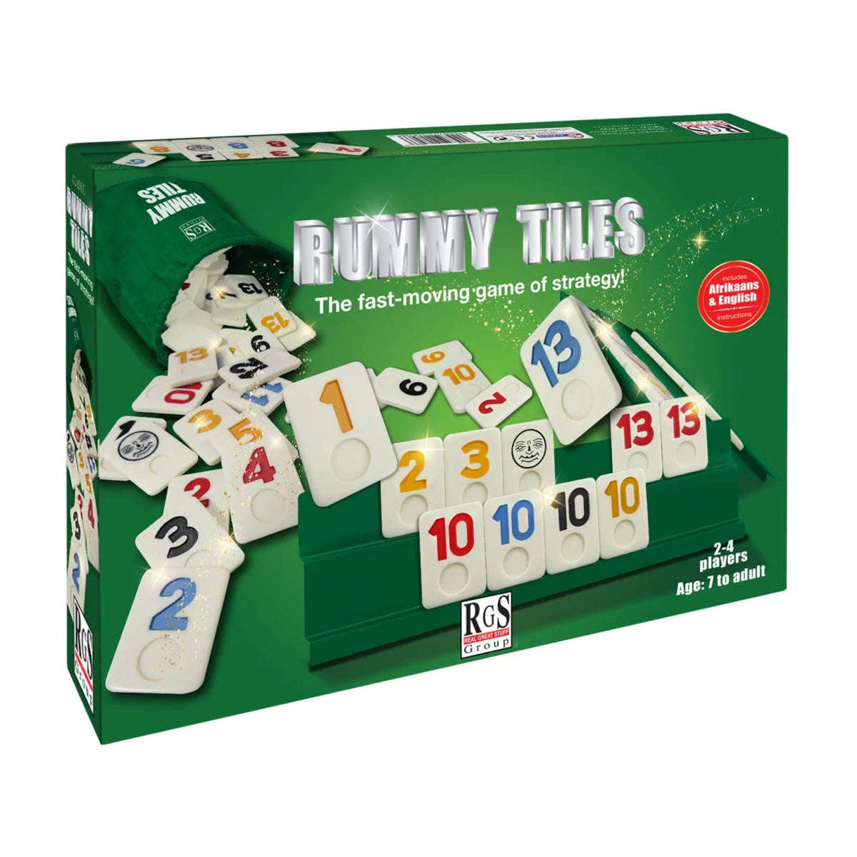 Classic Rummy Tiles Number Game Set: 106 Tiles