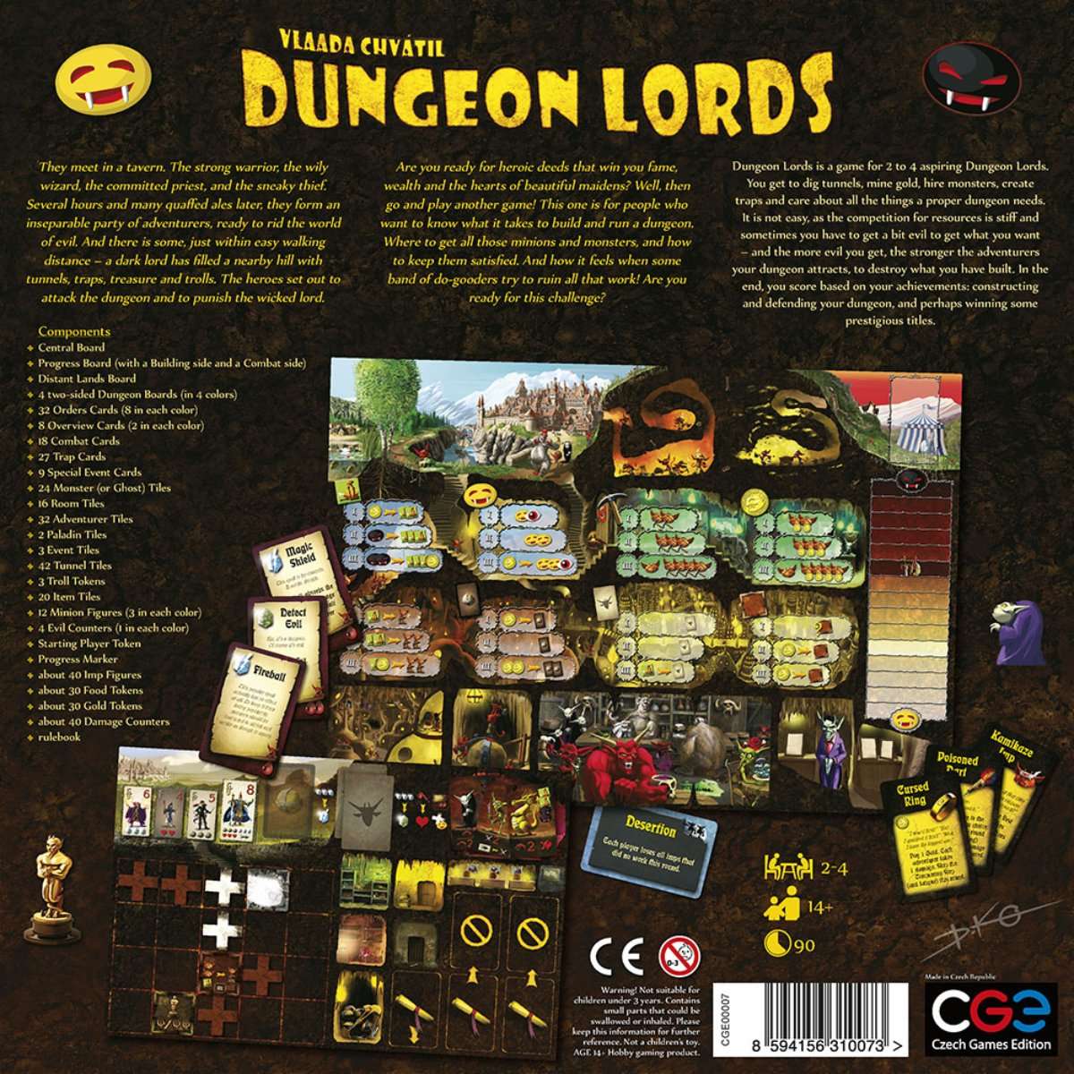 Dungeon Lords Strategy Board Game