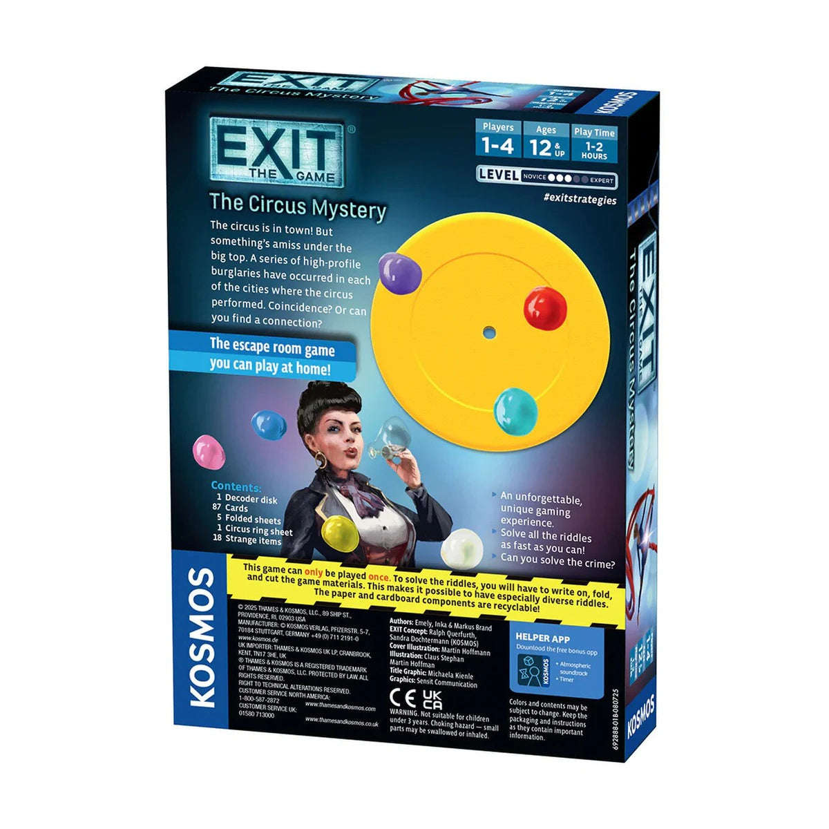 EXIT: The Game  The Circus Mystery Escape Room Board Game