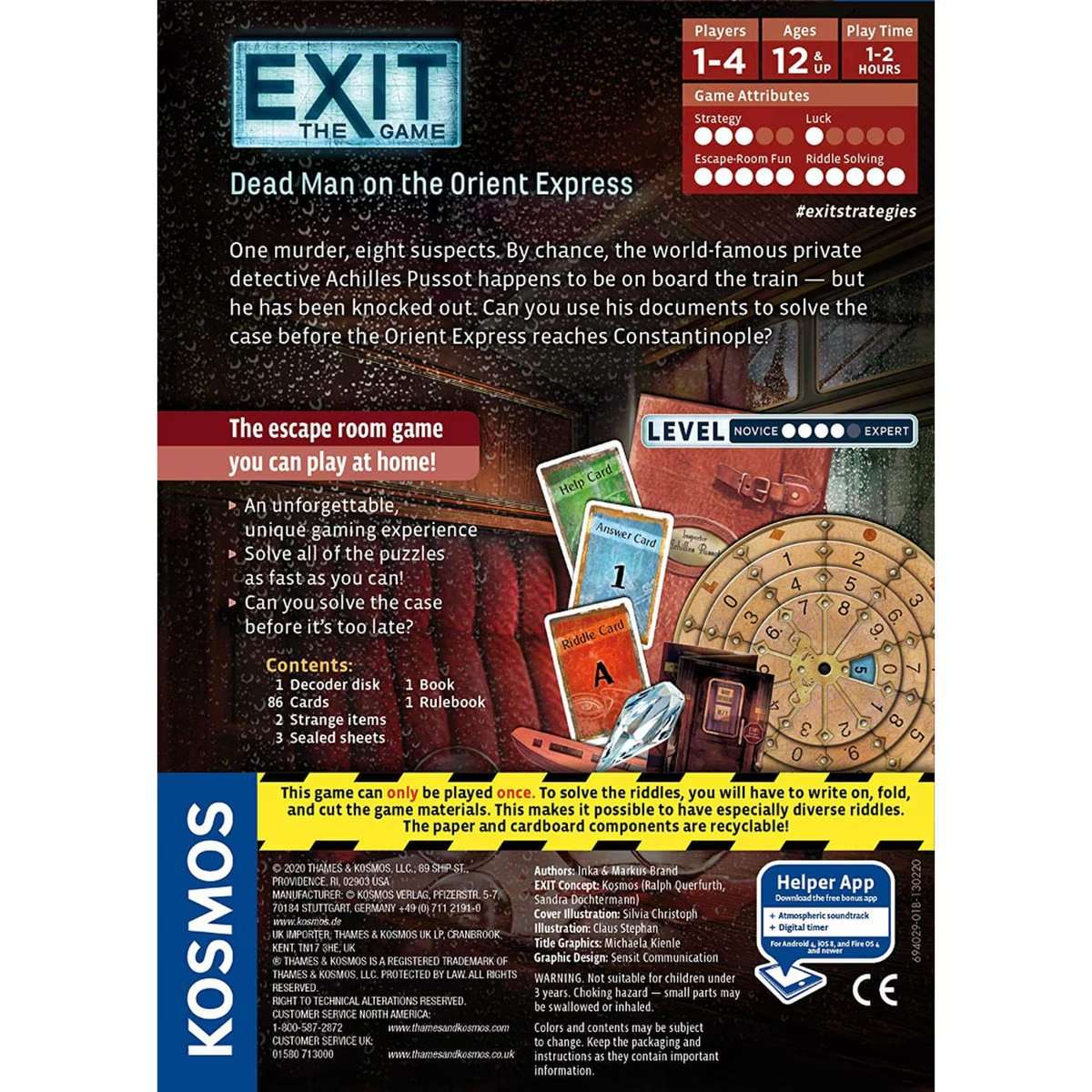 EXIT: The Game  Dead Man on the Orient Express Escape Room Board Game