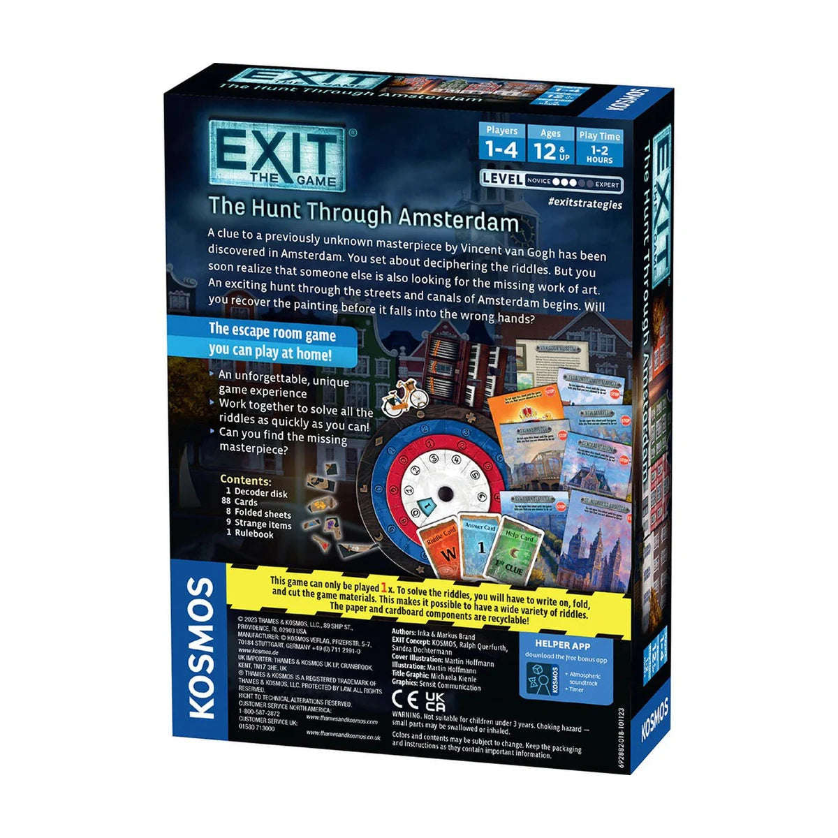 EXIT: The Game  The Hunt Through Amsterdam Escape Room Board Game