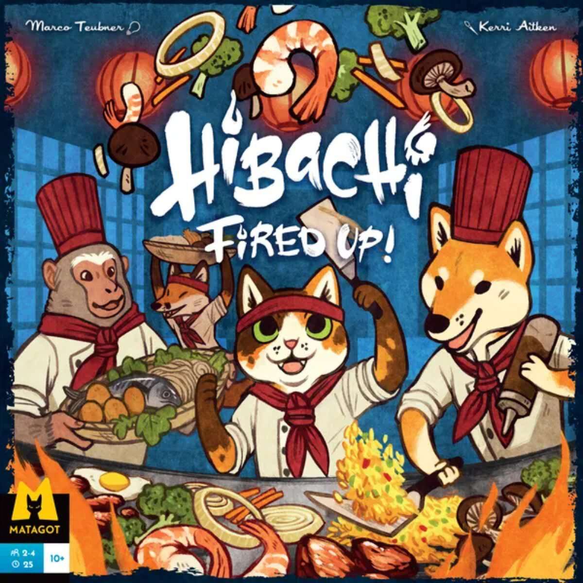 Hibachi Fired Up! Dexterity Board Game
