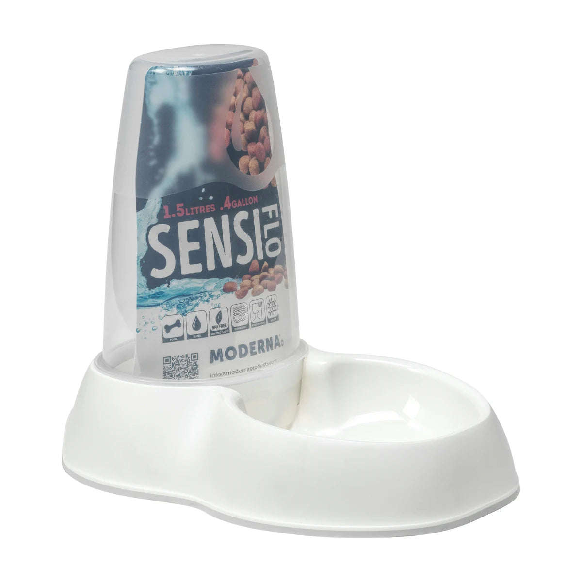 Moderna Sensiflo 1.5L Pet Food & Water Dispenser