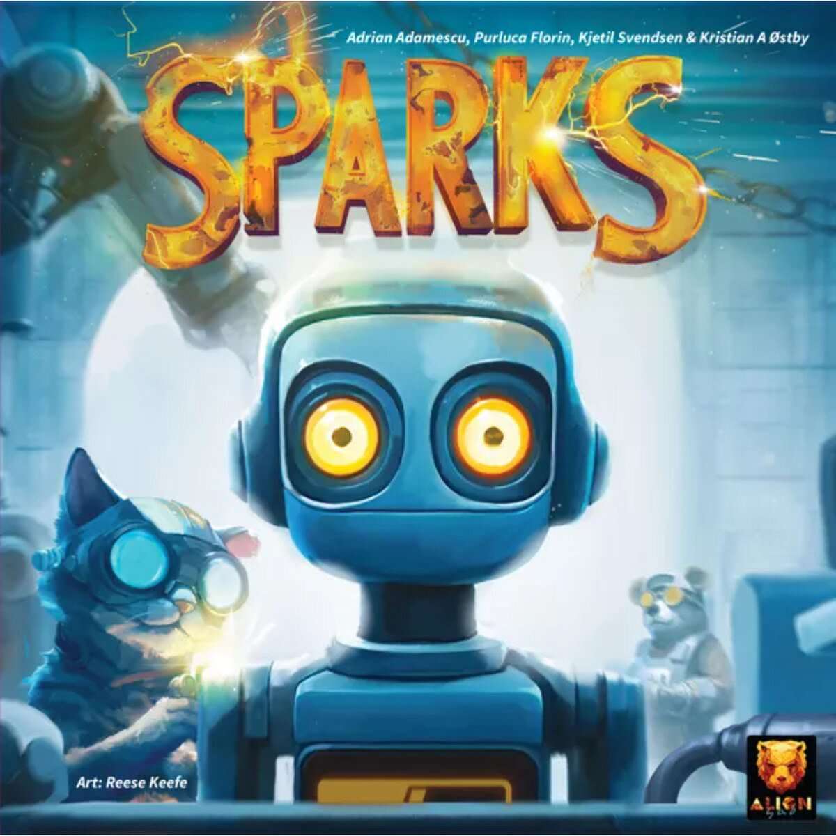 Sparks Robot Factory Strategy Board Game
