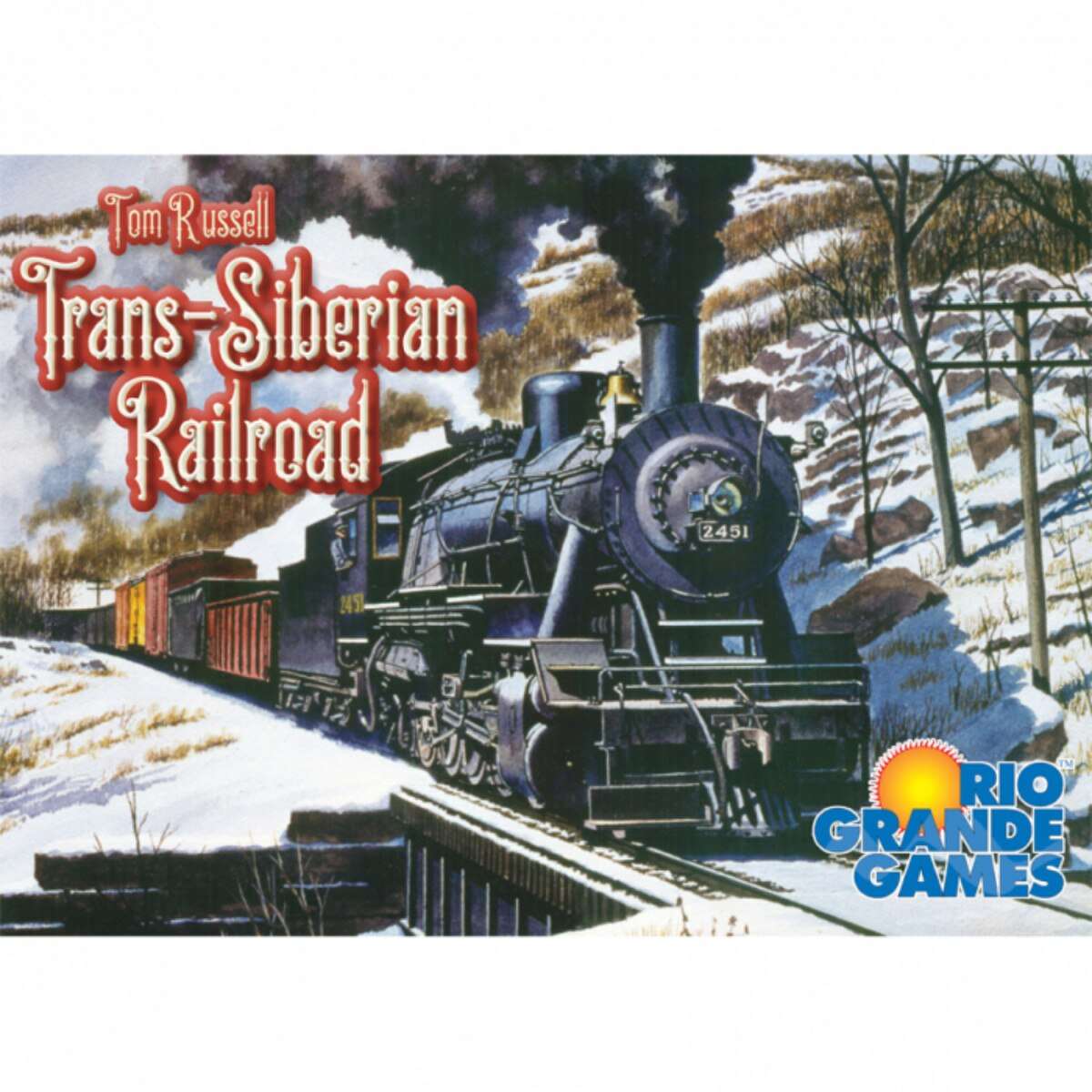 Trans-Siberian Railroad Train Strategy Board Game
