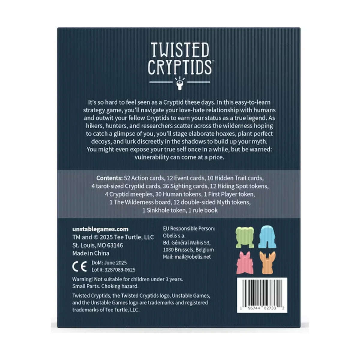 Twisted Cryptids Strategy Board Game