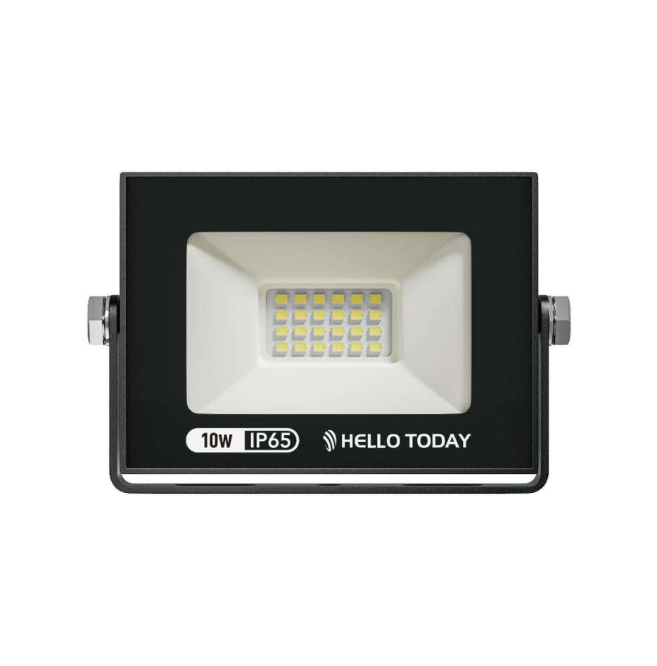 HELLO TODAY 10W LED FLOODLIGHT 6500K BLACK