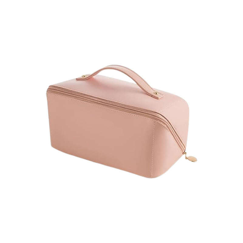 PU Leather Toiletry Bag Storage Organizer Zipper For Cosmetics RD-45 PINK