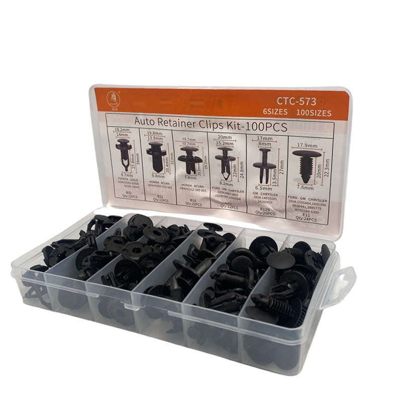 100pcs Auto Retainer Clips Kit CTC-573