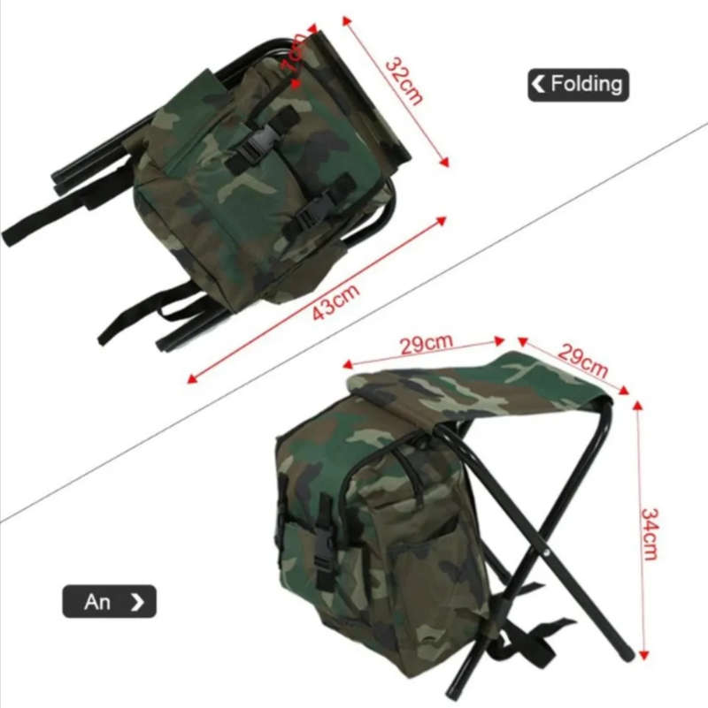2-in-1 Folding Fishing Chair Bag TI-37