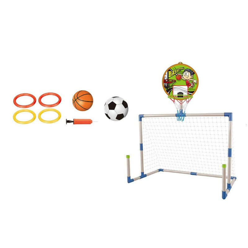 3-in-1 Basketball Football Ring Toss Game Set JQ-11