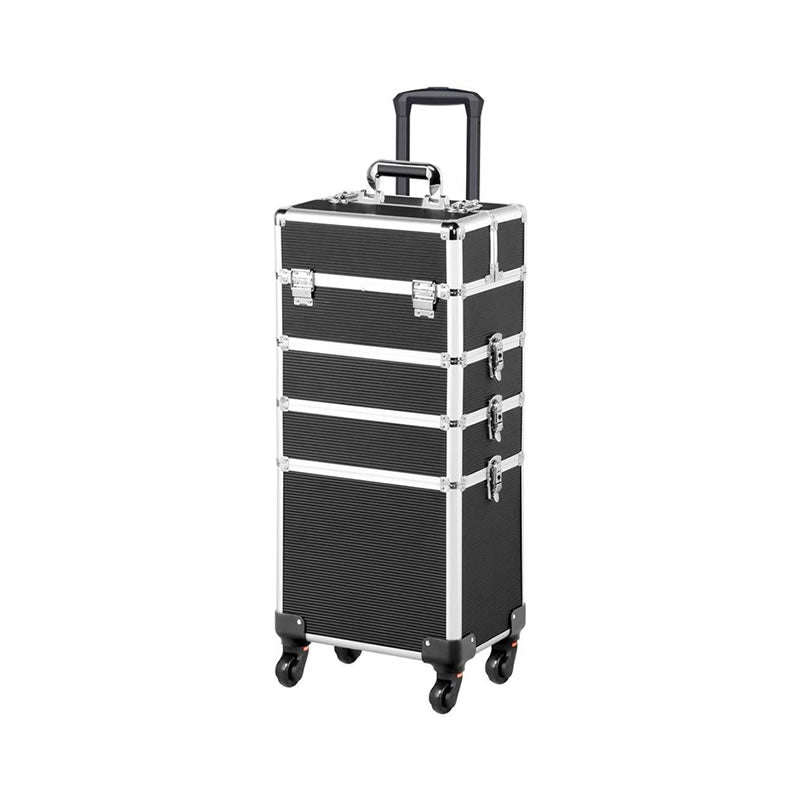 3-in-1 Professional Makeup Trolley Case Organiser BLACK