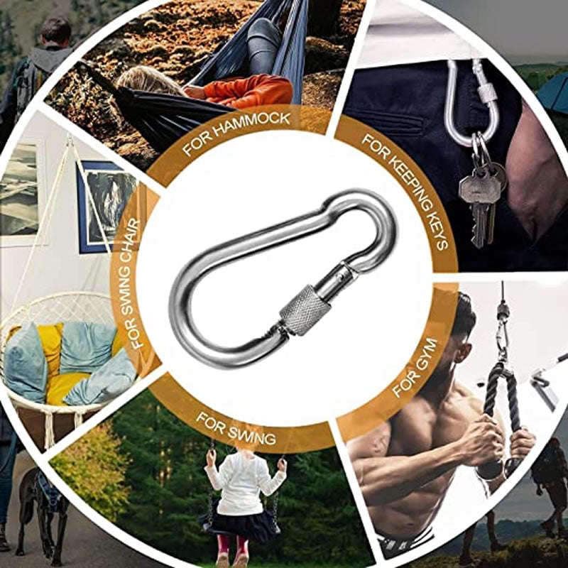 140mm Stainless Steel Carabiner Spring Hook SD-30785