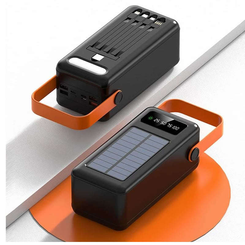 60 000 mAh Fast Charging Solar Power Bank YM638CX BLACK