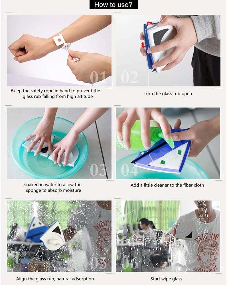 Magnetic Double-Sided Window Cleaner