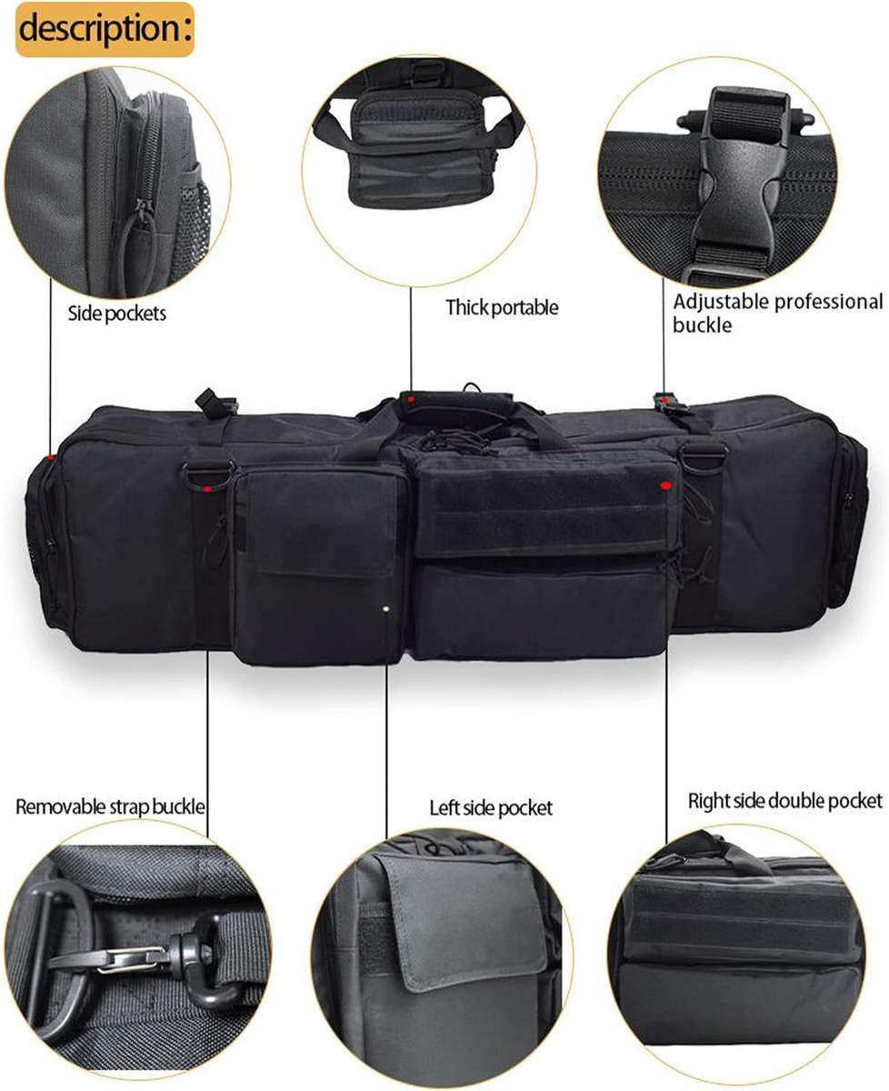 Outdoor Hunting Tactical Military Rifle Gun Backpack Bag JY-142 BLACK