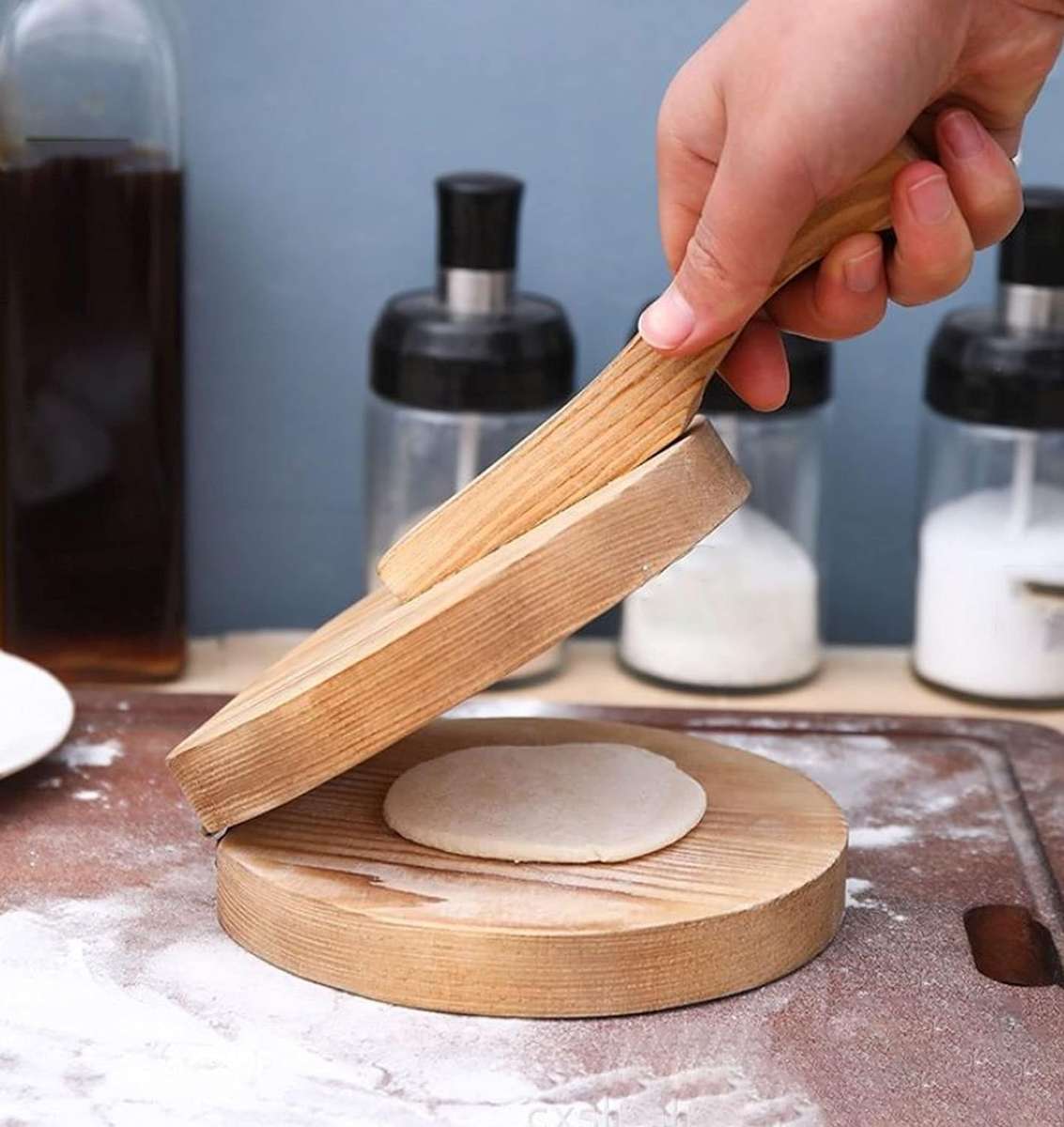 Wooden Dough Pressing Tool JC-108