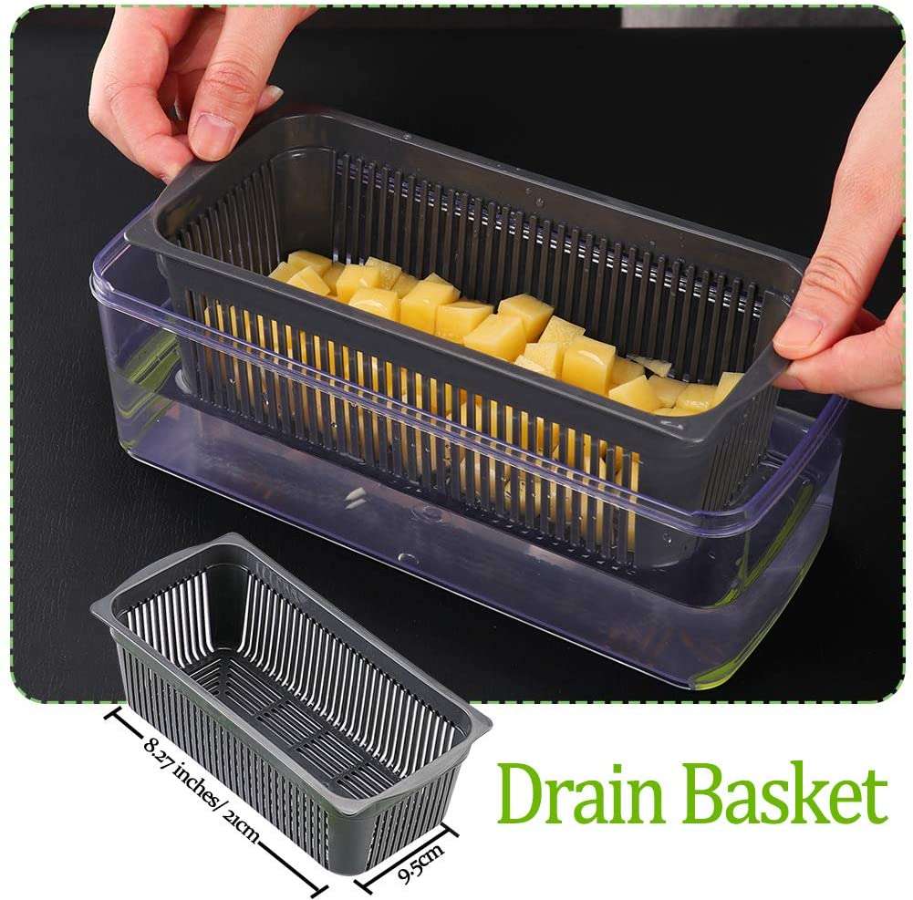 Multi-functional Vegetable Cutter Slicer Shredder Dicer Set