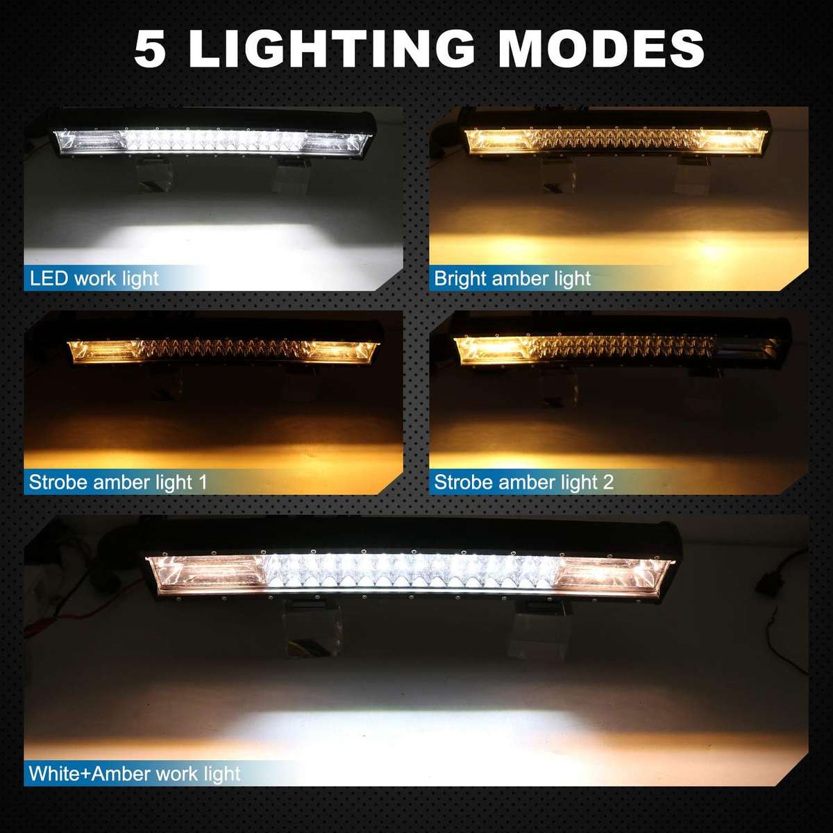 252W Heavy-Duty Waterproof 45cm LED Car Light Bar