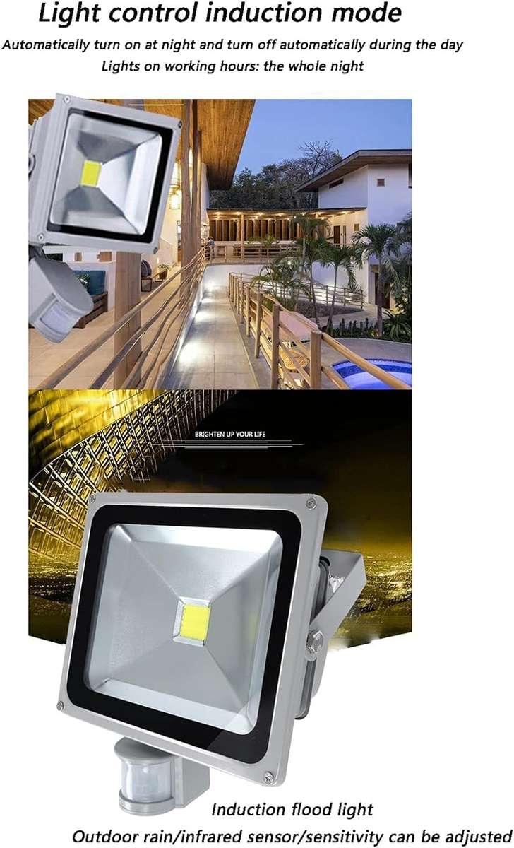 20W LED Outdoor Floodlight With Motion Detector PIR-20W