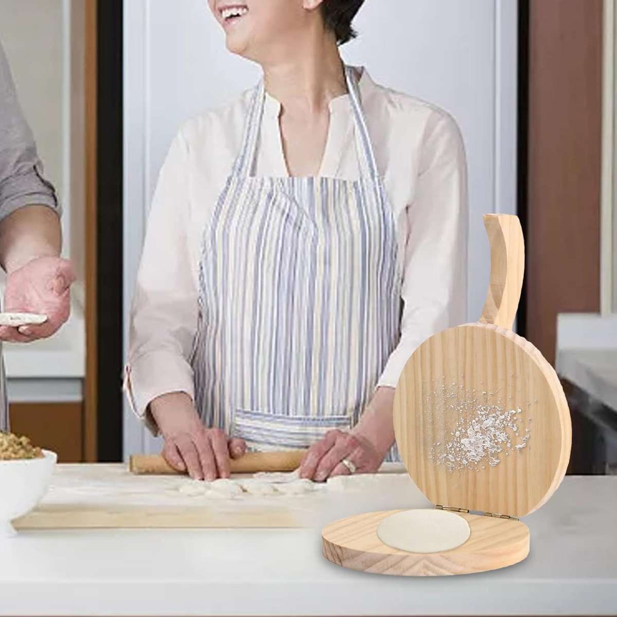 Wooden Dough Pressing Tool JC-108