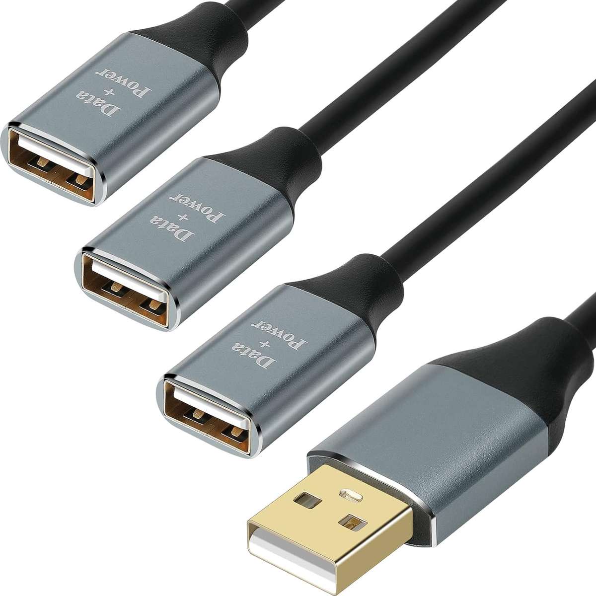 USB A + C To 3AF Y Splitter Data Extension Adapter Cable Q-HD719