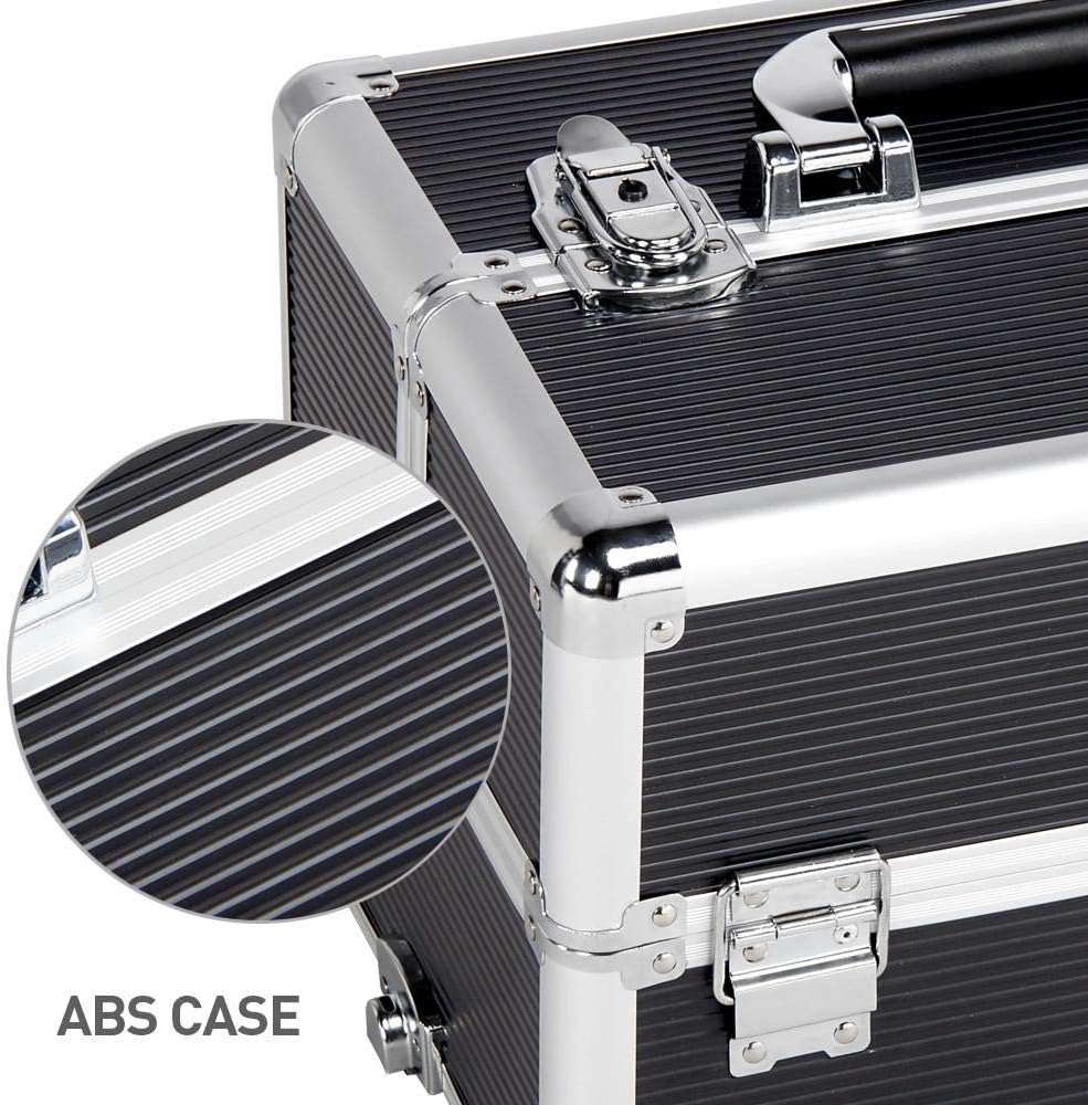 3-in-1 Professional Makeup Trolley Case Organiser BLACK