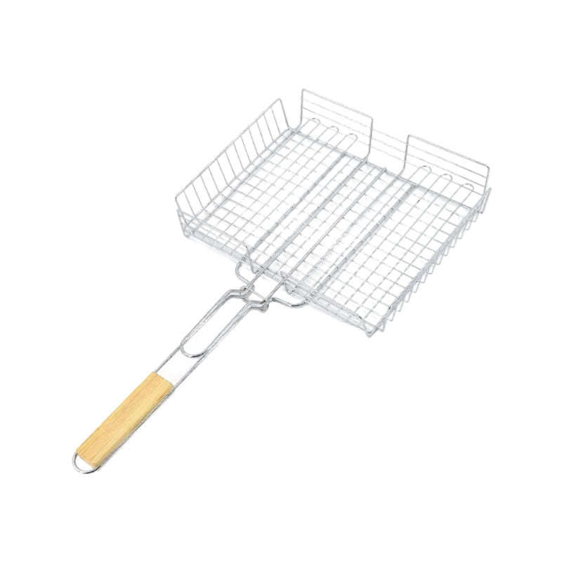 Stainless Steel Heavy Duty BBQ Grill Grid Basket YF-38