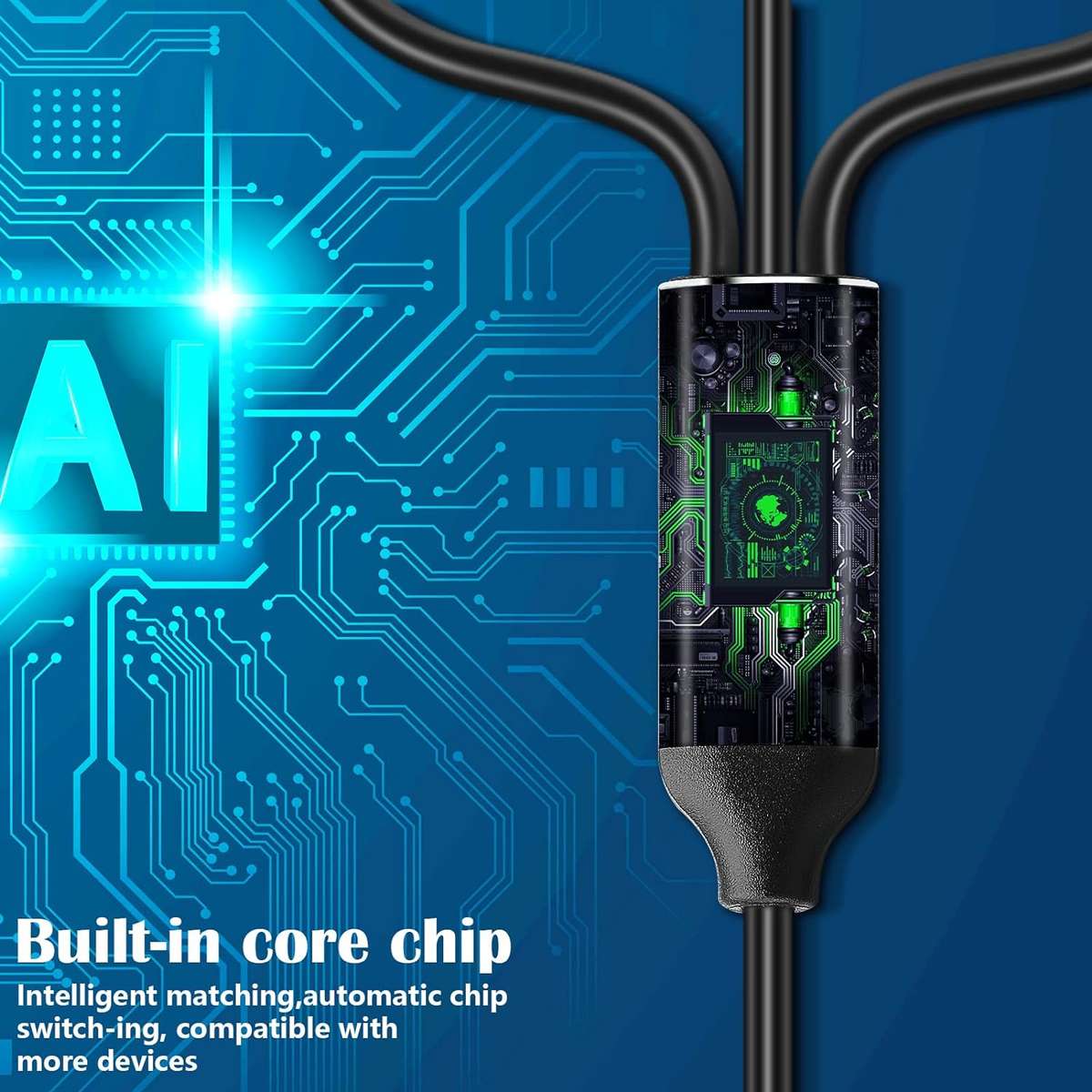 USB A + C To 3AF Y Splitter Data Extension Adapter Cable Q-HD719