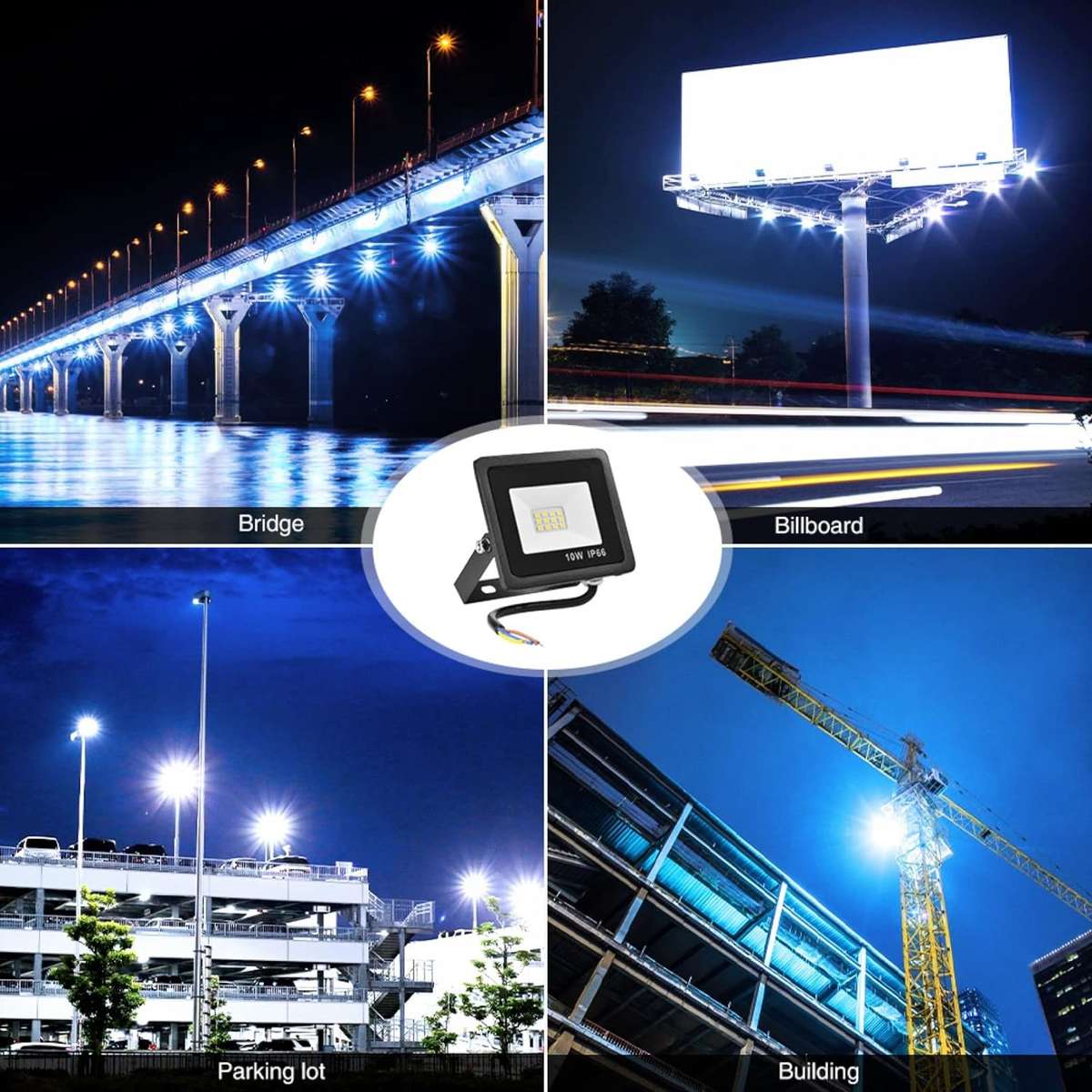10W Outdoor Ultra-Thin Work LED Flood Light JB-159
