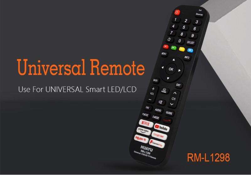 Universal Replacement TV Remote With APP Buttons RM-L1298