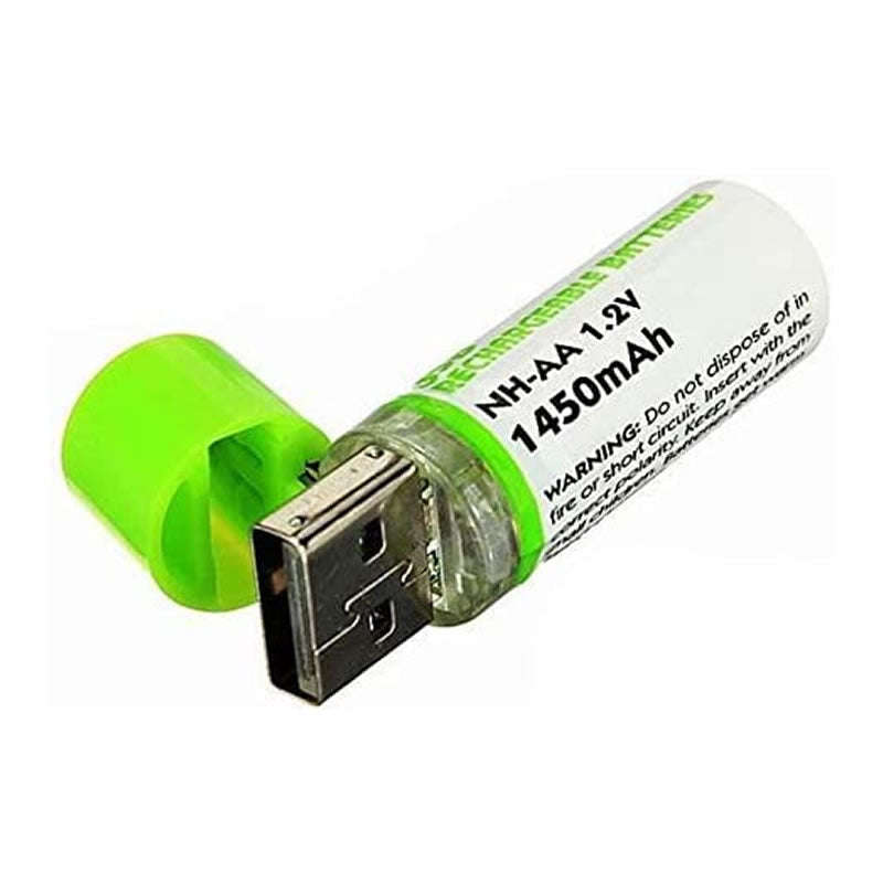 1.2V USB Rechargeable AA 2pcs Batteries AA-68