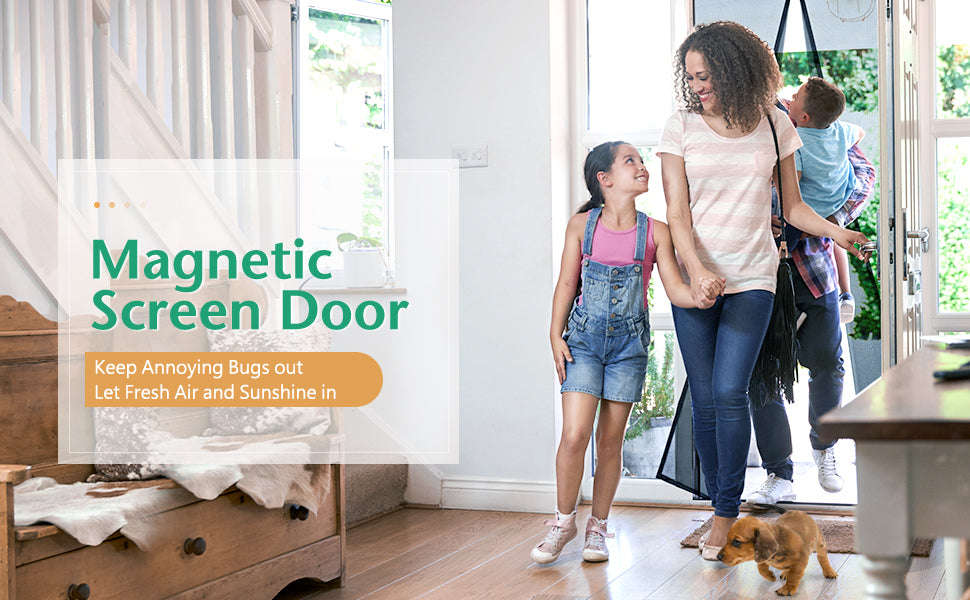 2.1m Magic Magnetic Mesh Screen Door Net BA-179