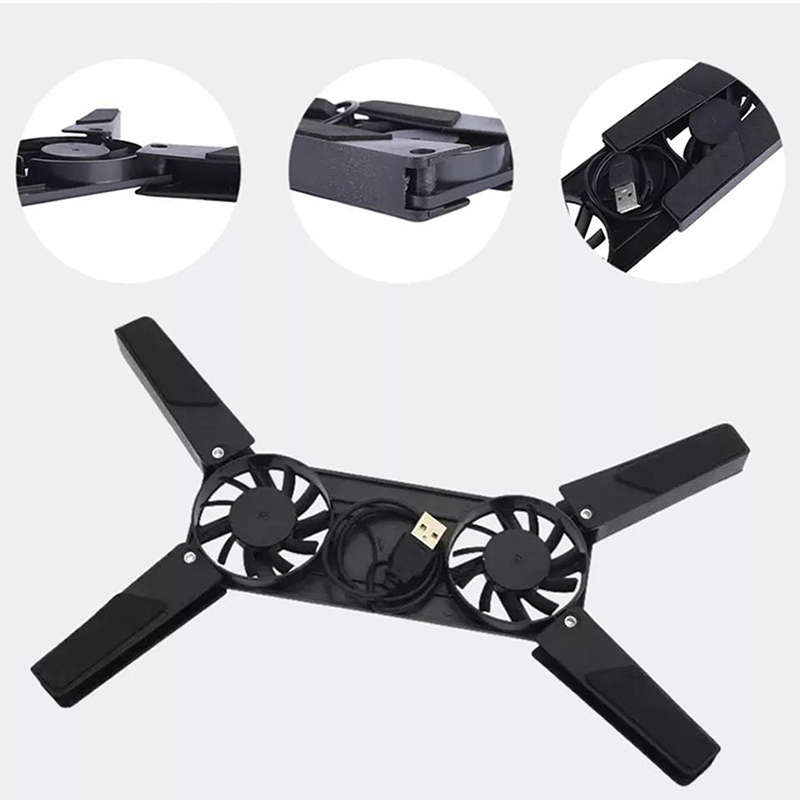 Dual Folding Laptop Cooling Fan FAN-COOL