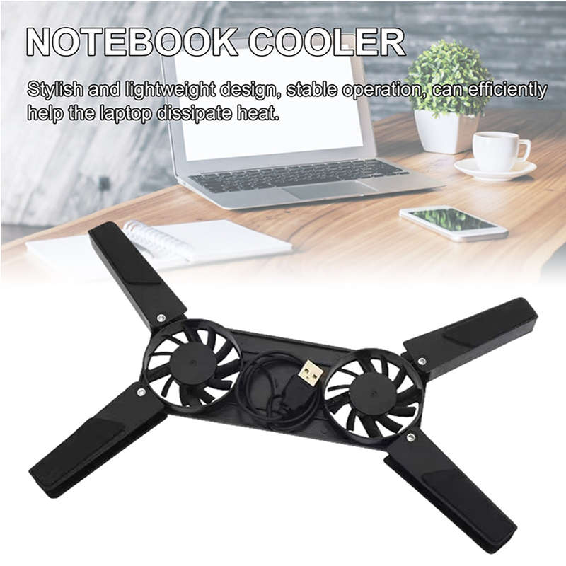 Dual Folding Laptop Cooling Fan FAN-COOL