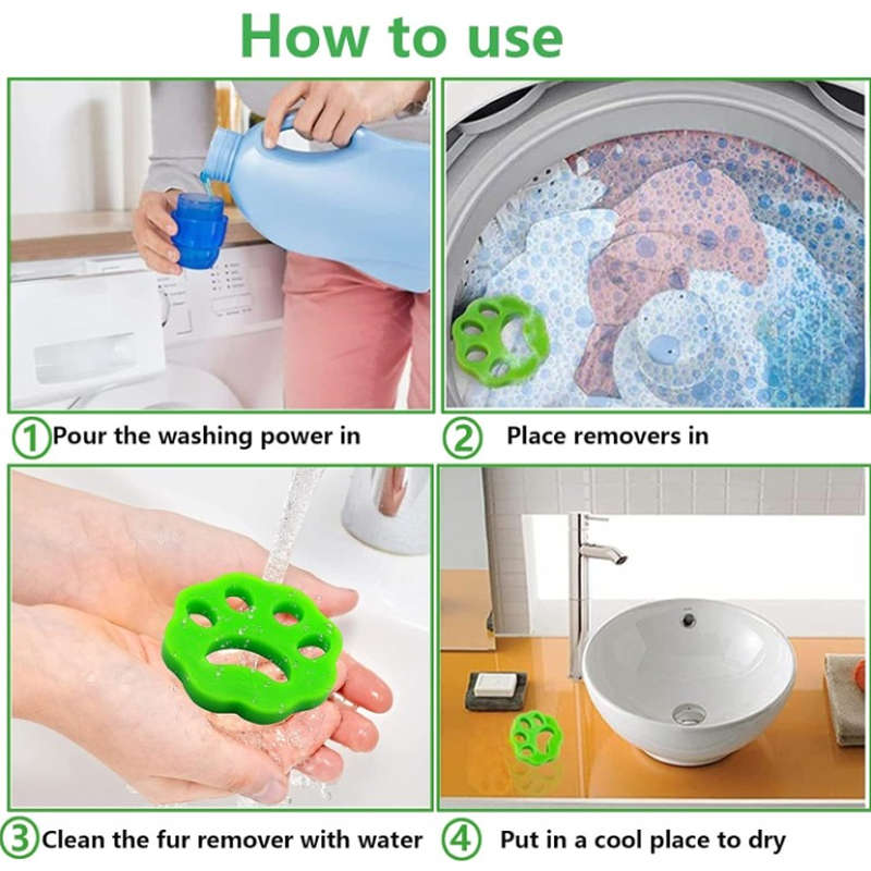Pet Hair Catcher for Laundry F51-8-1115 Green
