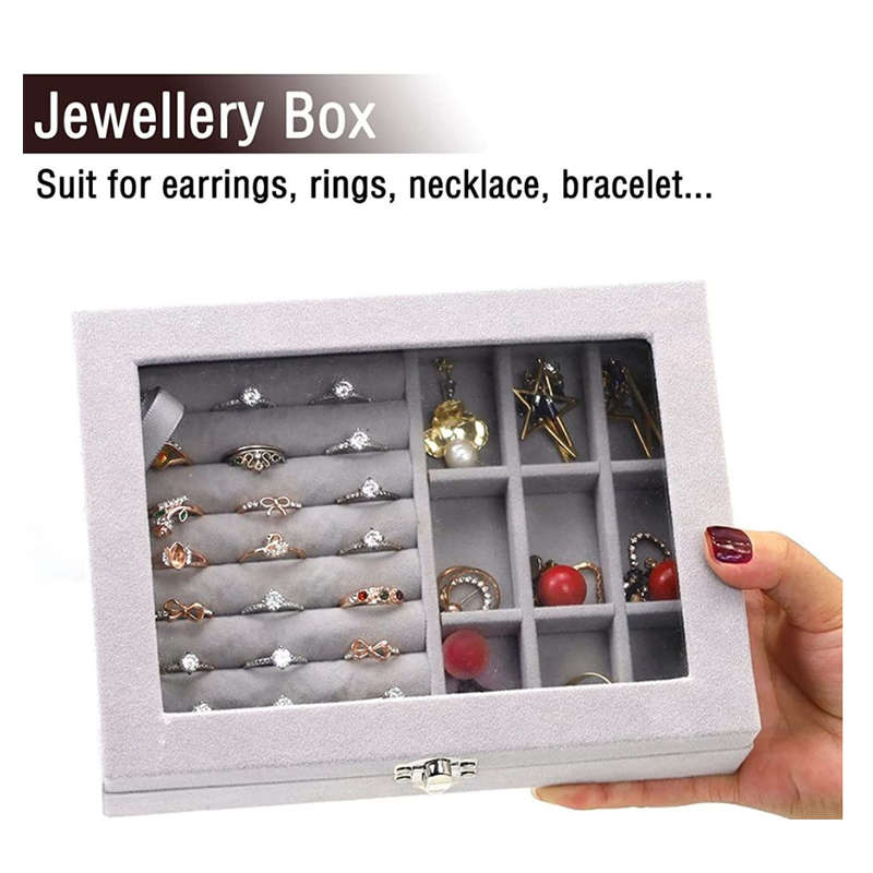 Versatile Multiple Compartments Jewelry Storage Box EO-8