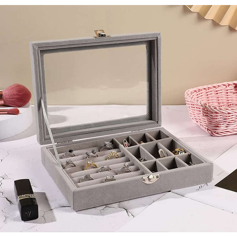 Versatile Multiple Compartments Jewelry Storage Box EO-8