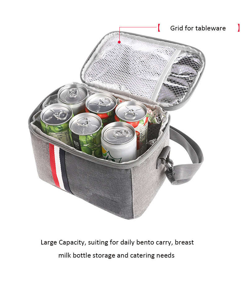 Insulated Thermal Lunch Bag WB-55 GREY