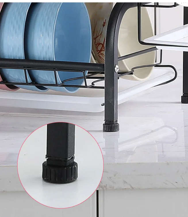 2-Layer Stainless Steel Kitchen Dish Drying Rack Organizer ID-102