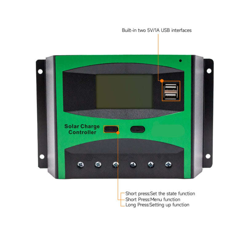 30A LCD Solar Panel Battery Regulator For Solar Off-Grid System