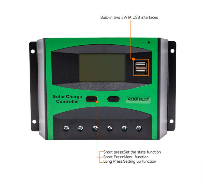 30A LCD Solar Panel Battery Regulator For Solar Off-Grid System