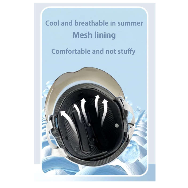 Double Visor Sun Half-Face Motorcycle Helmet SH