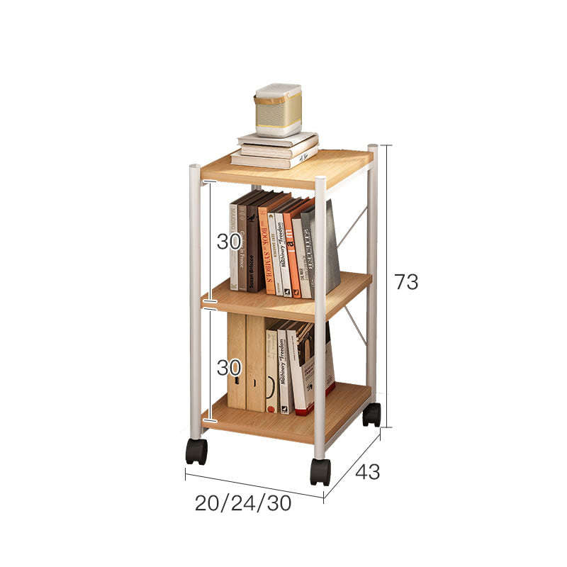 Three Layer Living Room Floor Standing Shelves with Wheels  HZ-16B